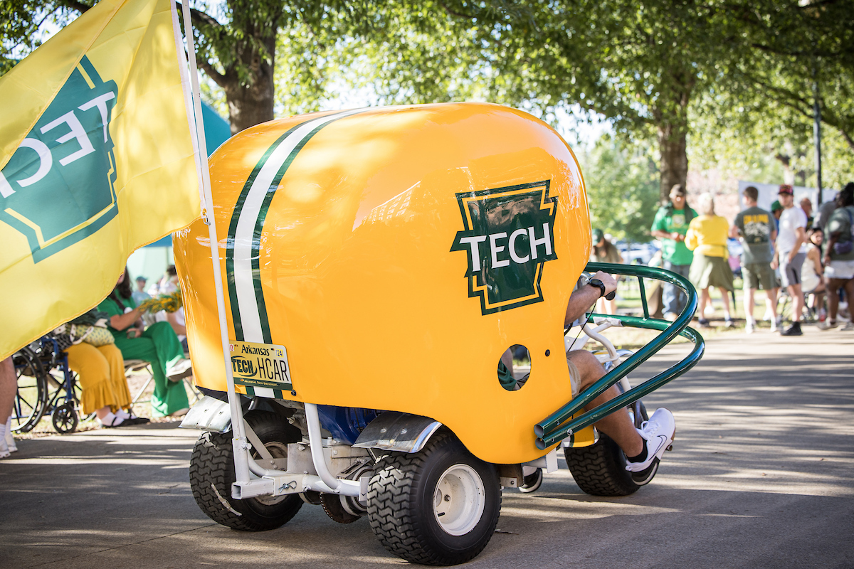 ATU students showing school spirit at a campus event
